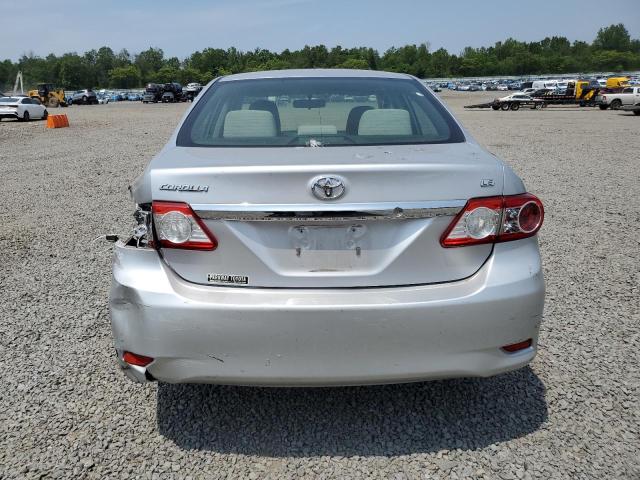 JTDBU4EEXB9147093 - 2011 TOYOTA COROLLA BASE SILVER photo 6