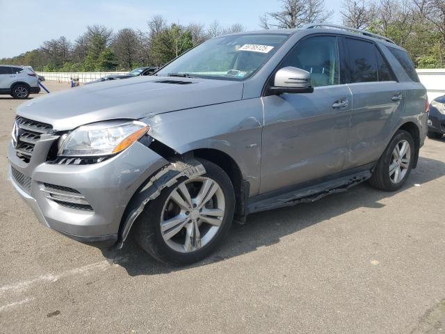 4JGDA5HB1CA030345 - 2012 MERCEDES-BENZ ML 350 4MATIC SILVER photo 1