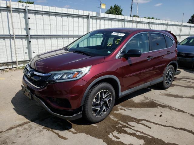 5J6RM4H47GL034529 - 2016 HONDA CR-V SE BURGUNDY photo 1