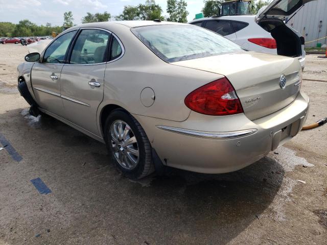 2G4WD582791250012 - 2009 BUICK LACROSSE CXL BEIGE photo 2