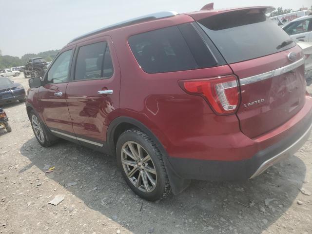 1FM5K7FH2HGA59605 - 2017 FORD EXPLORER LIMITED წითელი ფოტო 2