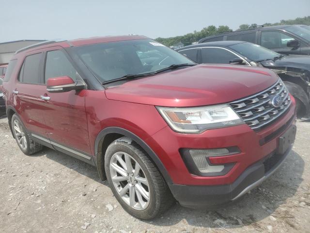 1FM5K7FH2HGA59605 - 2017 FORD EXPLORER LIMITED წითელი ფოტო 4