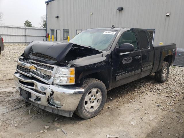 1GCRKSE72DZ277172 - 2013 CHEVROLET SILV1500 4 K1500 LT BLACK photo 1