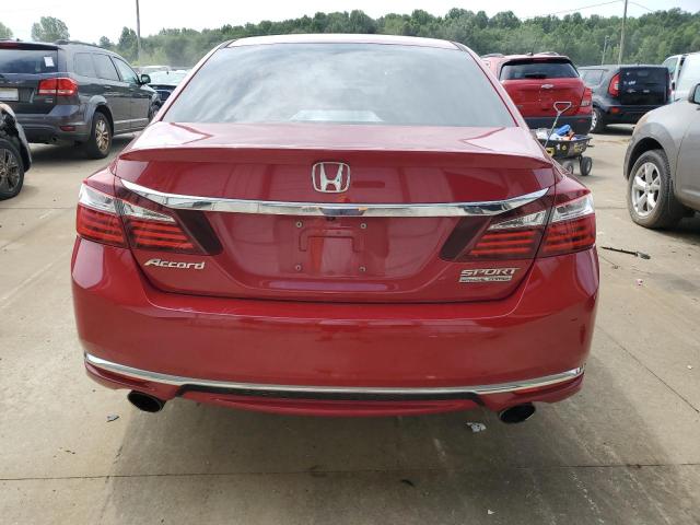 1HGCR2F13HA276405 - 2017 HONDA ACCORD SPORT SPECIAL EDITION MAROON photo 6