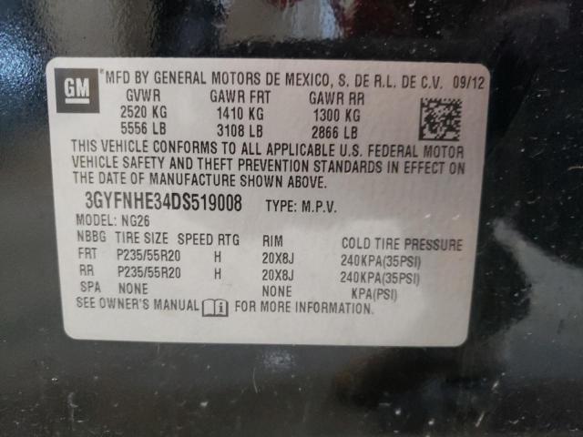 3GYFNHE34DS519008 - 2013 CADILLAC SRX PERFORMANCE COLLECTION Қара фото 13