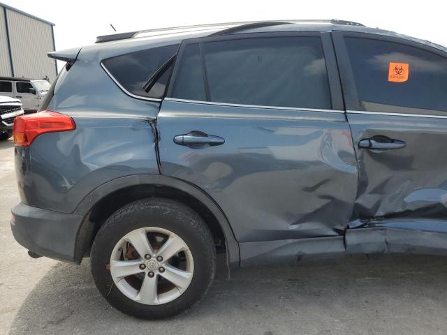 2T3WFREV4DW035336 - 2013 TOYOTA RAV4 XLE BLUE photo 11