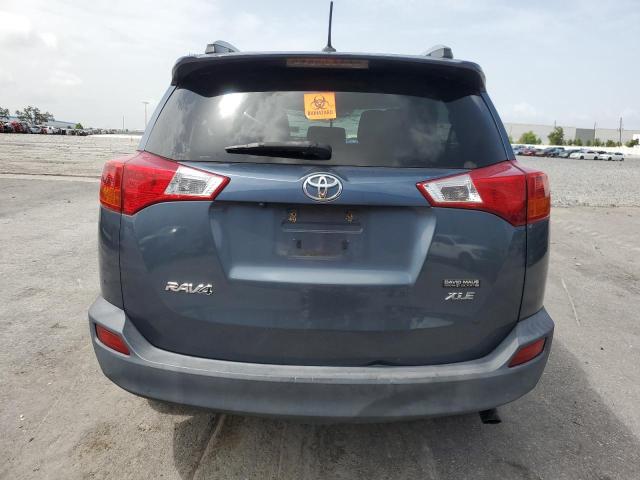 2T3WFREV4DW035336 - 2013 TOYOTA RAV4 XLE BLUE photo 6