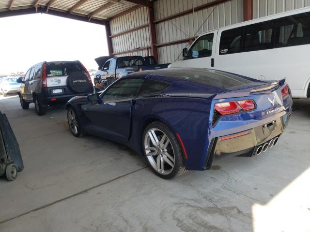 1G1YG2D77H5111492 - 2017 CHEVROLET CORVETTE STINGRAY Z51 1LT BLUE photo 2