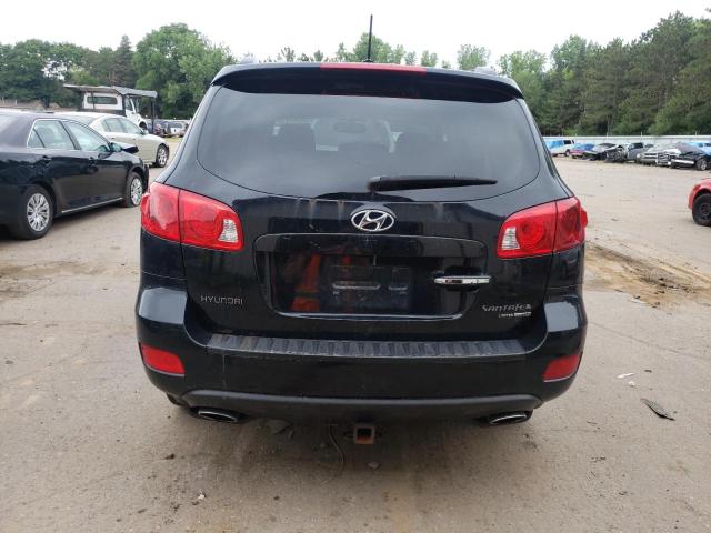 5NMSH73E38H228443 - 2008 HYUNDAI SANTA FE SE BLACK photo 6