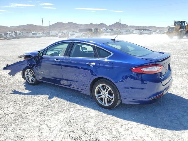 3FA6P0SU2GR294703 - 2016 FORD FUSION TITANIUM PHEV BLUE photo 2