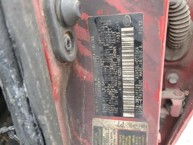 4T1BF1FK2DU711957 - 2013 TOYOTA CAMRY L წითელი ფოტო 12