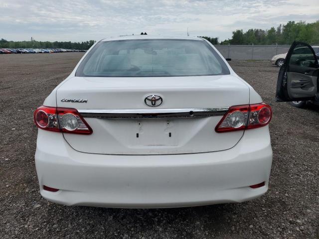 2T1BU4EE5BC572148 - 2011 TOYOTA COROLLA BASE WHITE photo 6