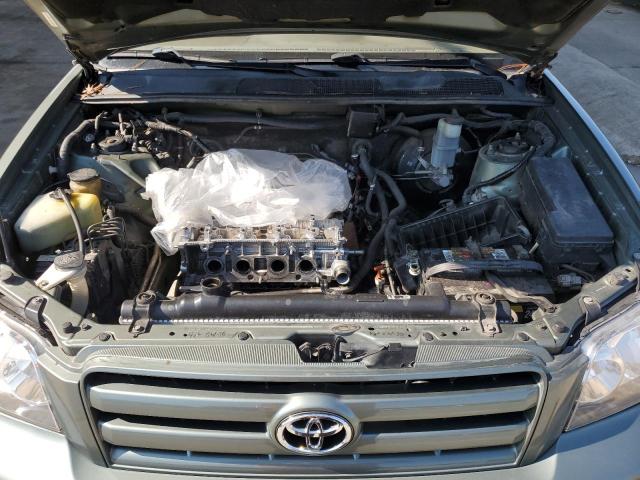 JTEGD21A960144771 - 2006 TOYOTA HIGHLANDER GREEN photo 11