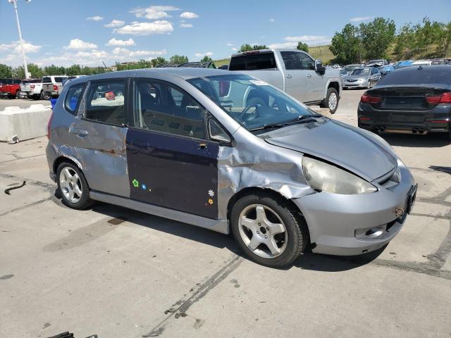 JHMGD38687S053166 - 2007 HONDA FIT S 银色 照片 4
