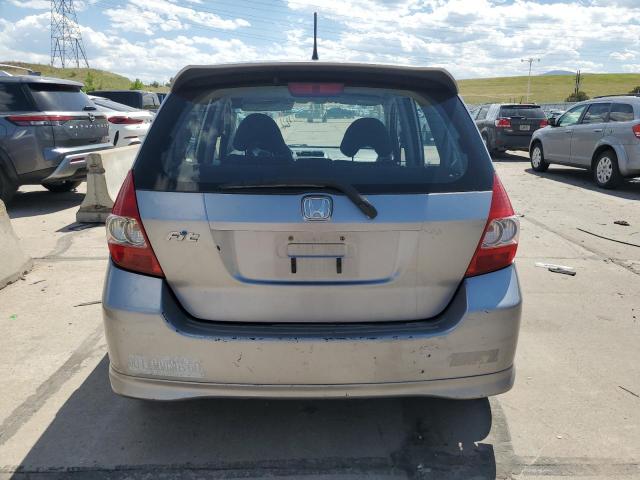 JHMGD38687S053166 - 2007 HONDA FIT S 银色 照片 6