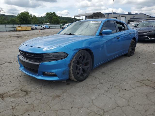 2C3CDXCT8GH179396 - 2016 DODGE CHARGER R/T BLUE photo 1