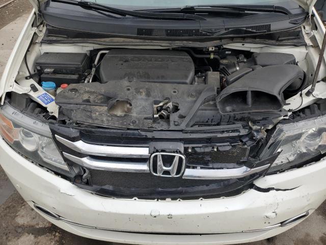 5FNRL5H91EB073126 - 2014 HONDA ODYSSEY TOURING WHITE photo 12