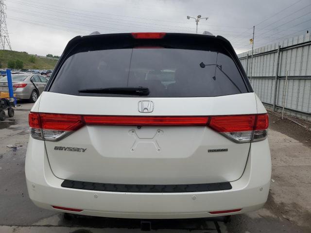 5FNRL5H91EB073126 - 2014 HONDA ODYSSEY TOURING WHITE photo 6