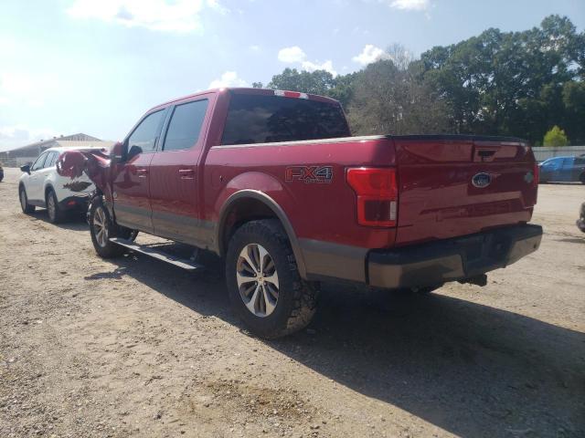 1FTEW1E52LFB46626 - 2020 FORD F150 SUPERCREW RED photo 2