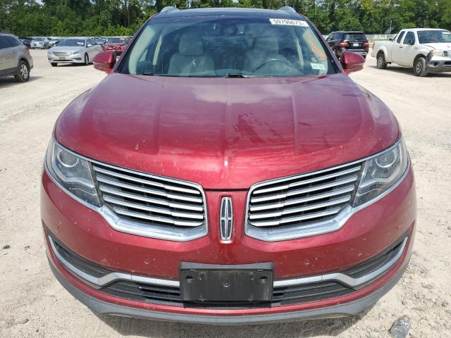 2LMPJ6LP6JBL23086 - 2018 LINCOLN MKX RESERVE RED photo 5