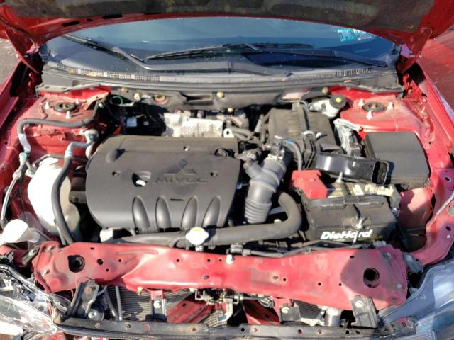 JA32U2FU7HU011549 - 2017 MITSUBISHI LANCER ES RED photo 11