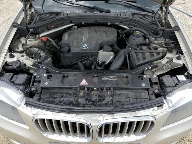 5UXWX9C56E0D23222 - 2014 BMW X3 XDRIVE28I BEIGE photo 12