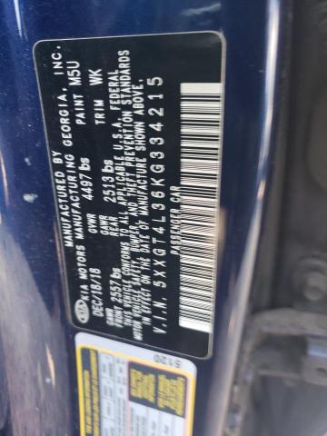 5XXGT4L36KG334215 - 2019 KIA OPTIMA LX Bleu photo 13