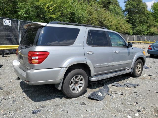 5TDBT48A03S167027 - 2003 TOYOTA SEQUOIA LIMITED SILVER photo 3
