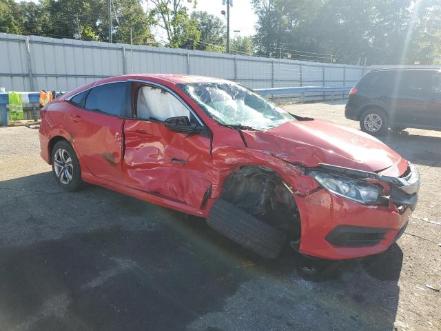 2HGFC2F59JH601017 - 2018 HONDA CIVIC LX RED photo 4