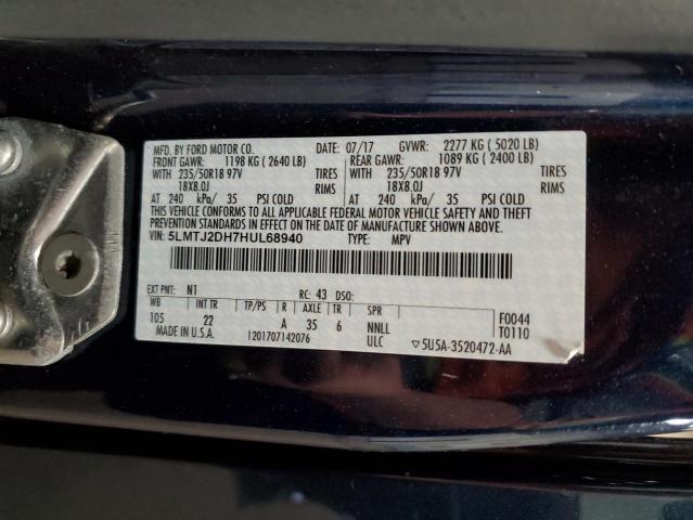 5LMTJ2DH7HUL68940 - 2017 LINCOLN MKC SELECT BLUE photo 13