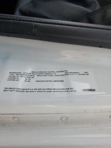 3AKJHHDR5RSUX6421 - 2024 FREIGHTLINER CASCADIA 1 Blanco foto 10