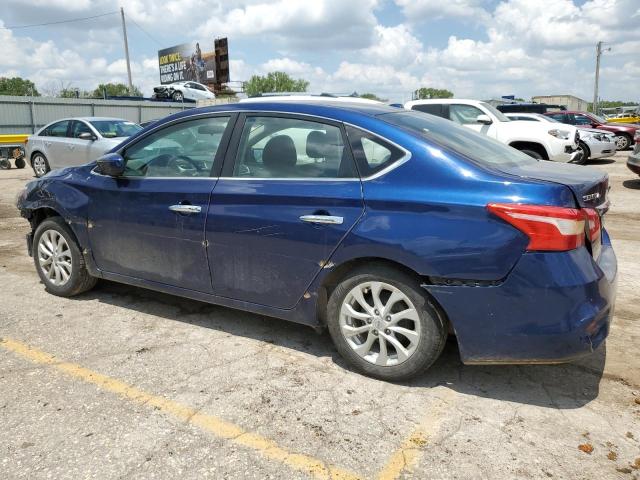 3N1AB7AP0JL647136 - 2018 NISSAN SENTRA S BLUE photo 2