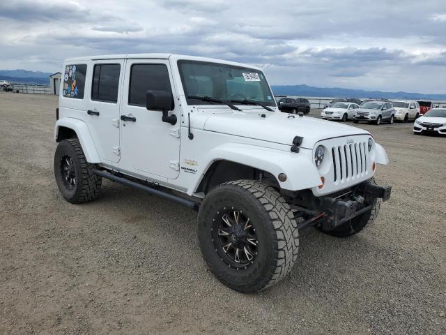 1C4BJWEG3DL648337 - 2013 JEEP WRANGLER U SAHARA Սպիտակ լուսանկար 4