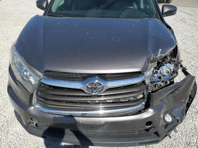 5TDJKRFH9FS078542 - 2015 TOYOTA HIGHLANDER XLE GRAY photo 11