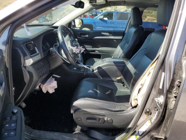 5TDJKRFH9FS078542 - 2015 TOYOTA HIGHLANDER XLE GRAY photo 7