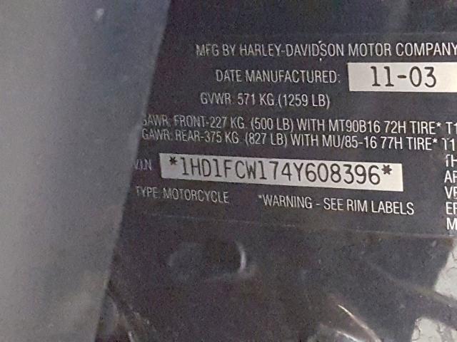 1HD1FCW174Y608396 - 2004 HARLEY-DAVIDSON FLHTCUI  photo 20