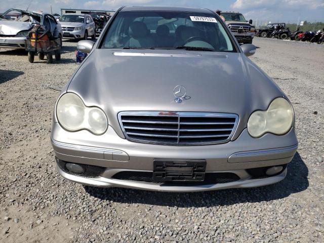 WDBRF40J15F673680 - 2005 MERCEDES-BENZ C 230K SPORT SEDAN SILVER photo 5