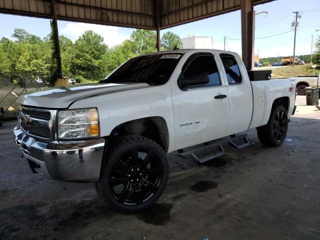 1GCRKSE73DZ205560 - 2013 CHEVROLET 1500 SILVE K1500 LT WHITE photo 1