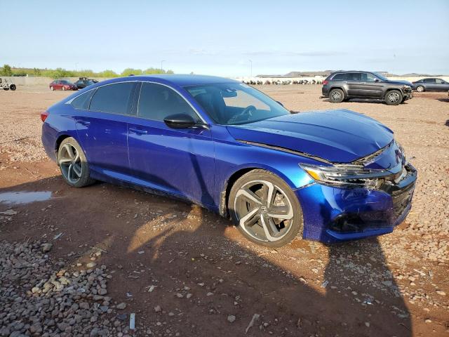 1HGCV1F37NA124677 - 2022 HONDA ACCORD SPORT Bleu photo 4