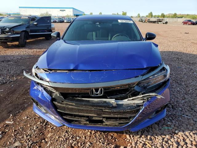 1HGCV1F37NA124677 - 2022 HONDA ACCORD SPORT Bleu photo 5
