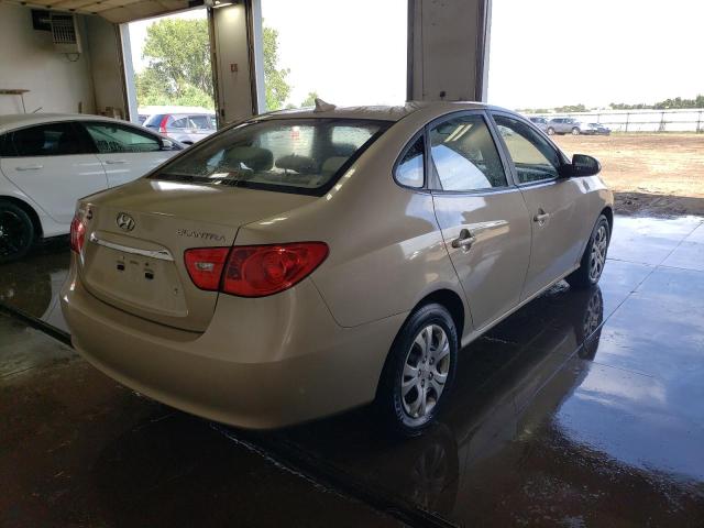 KMHDU4AD4AU105337 - 2010 HYUNDAI ELANTRA BLUE BEIGE photo 4