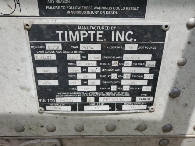 1TDH42221BB126490 - 2011 TIMP HOPPER TRL 白色 照片 10