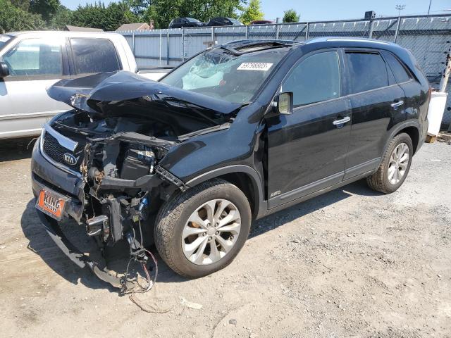 5XYKUDA70FG630779 - 2015 KIA SORENTO EX BLACK photo 1