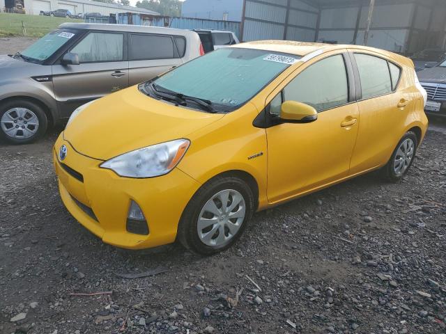 JTDKDTB38E1074645 - 2014 TOYOTA PRIUS C YELLOW photo 1