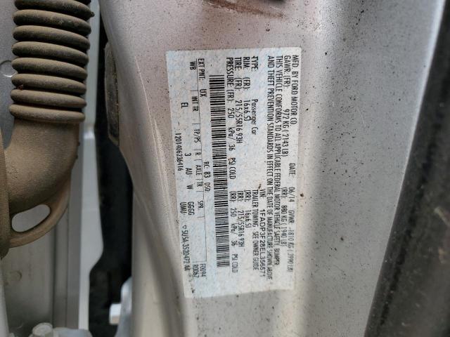 1FADP3F28EL356571 - 2014 FORD FOCUS SE SILVER photo 12