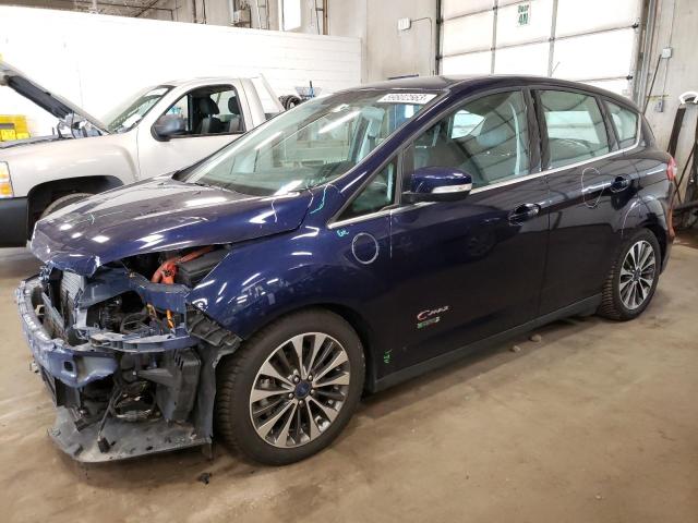 1FADP5FU7HL116820 - 2017 FORD C-MAX TITANIUM BLUE photo 1