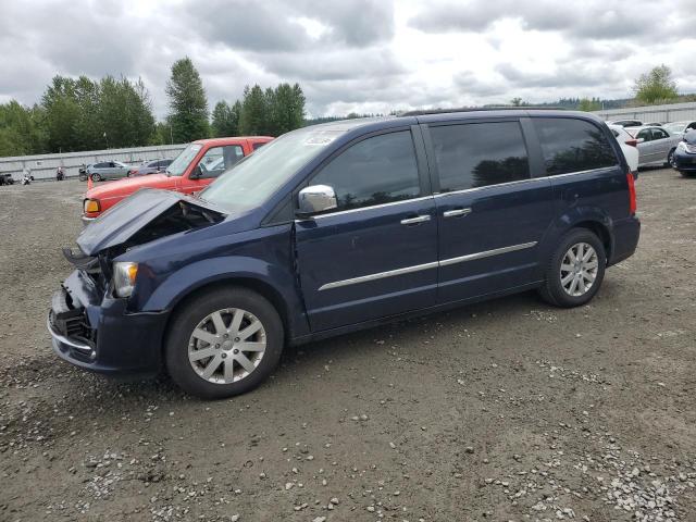 2C4RC1CG0CR375894 - 2012 CHRYSLER TOWN & COU TOURING L BLUE photo 1