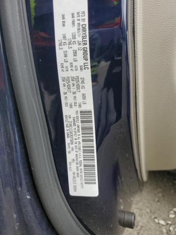 2C4RC1CG0CR375894 - 2012 CHRYSLER TOWN & COU TOURING L BLUE photo 12