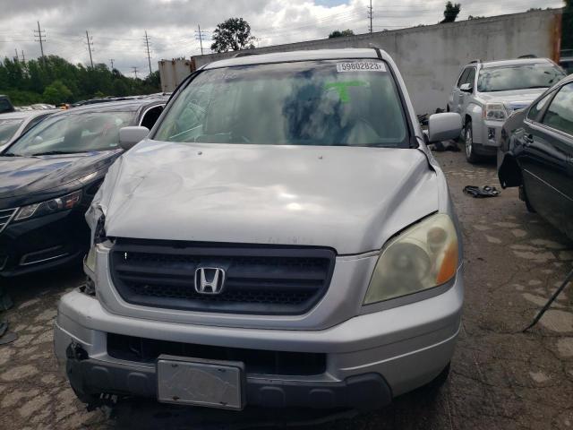 2HKYF18443H544166 - 2003 HONDA PILOT EX GRAY photo 5