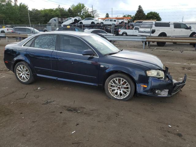 WAUAF78E08A168526 - 2008 AUDI A4 2.0T BLUE photo 4